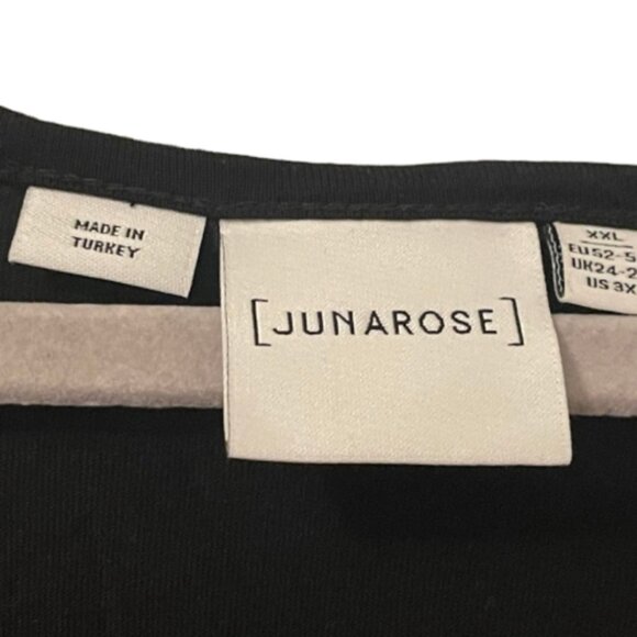 Black Junarose Women's Mesh Top - Picture 3 of 10